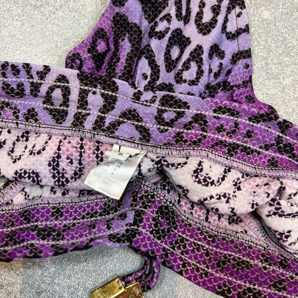 Christian Dior Bikini Set – Purple & Gold Print, Size 6 - Picture 7 of 13